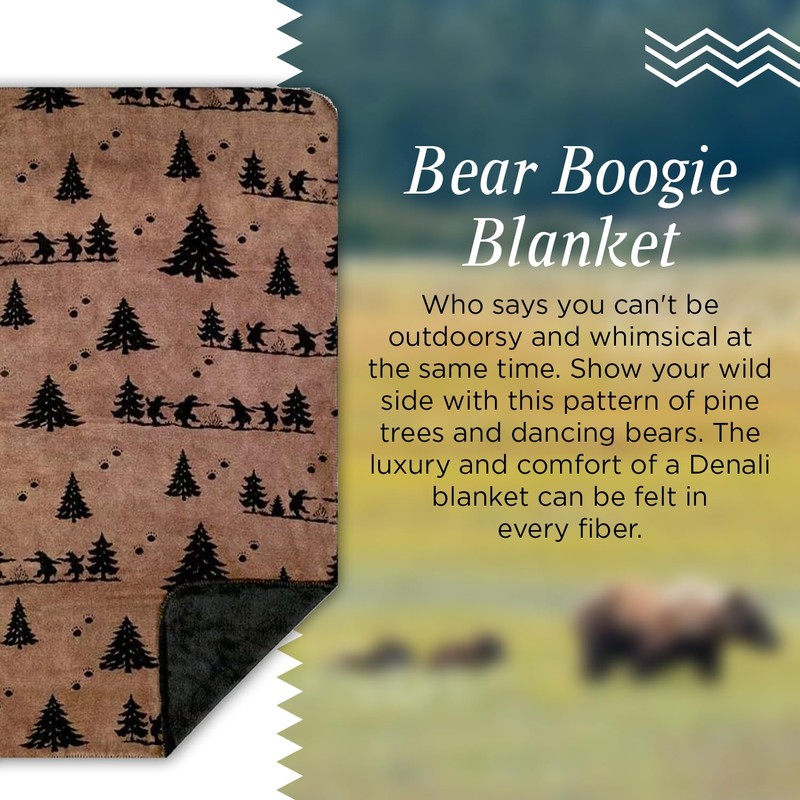 Denali Ultimate Comfort Rustic Throw Blanket with Lightweight Microplush Acrylic