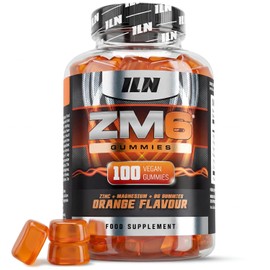 ZM6 – High Strength Zinc and Magnesium Gummies – 100 Vegan Gummies (Orange Flavour) – Supplement for Men and Women - Zinc Citrate and Magnesium Citrate