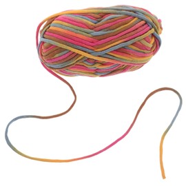 KONTONTY Rainbow Yarn Set Crochet Yarn for Beginners Cotton Nylon Blend Perfect for Knitting Projects