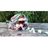 The Original Wooden Rose, Red with Black Tips and White