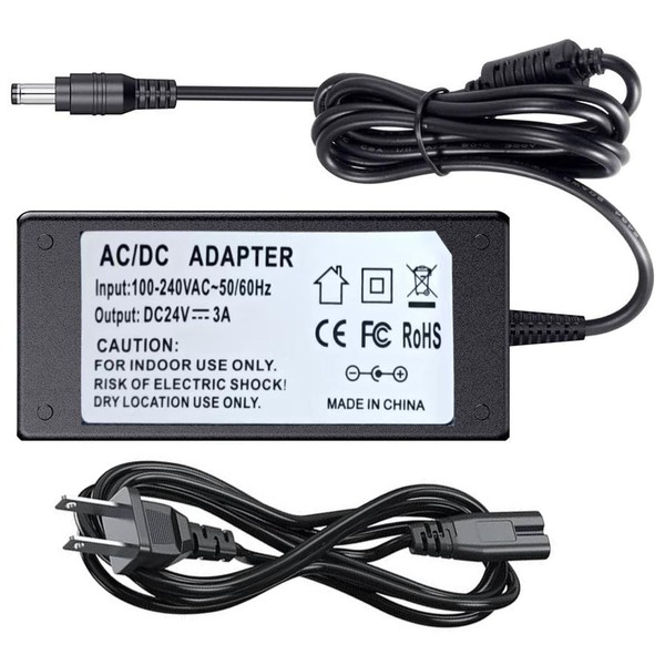 UPMMUD 24VDC Power Supply Adapter AC to DC Converter Transformer