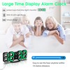 CENTOLLA 3D LED Digital Alarm Clock Wall Clock with 3