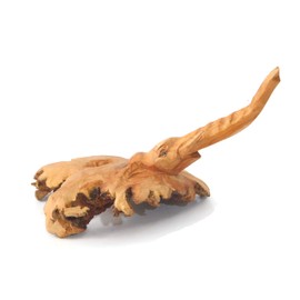 Brave Wings Hand Carved Wooden Animal ~ Elephant Head Parasite ~ OOAK Sculpture Figurine Statue Unique Table Decoration Home Decor Gift for Christmas and Birthdays ~ 4794