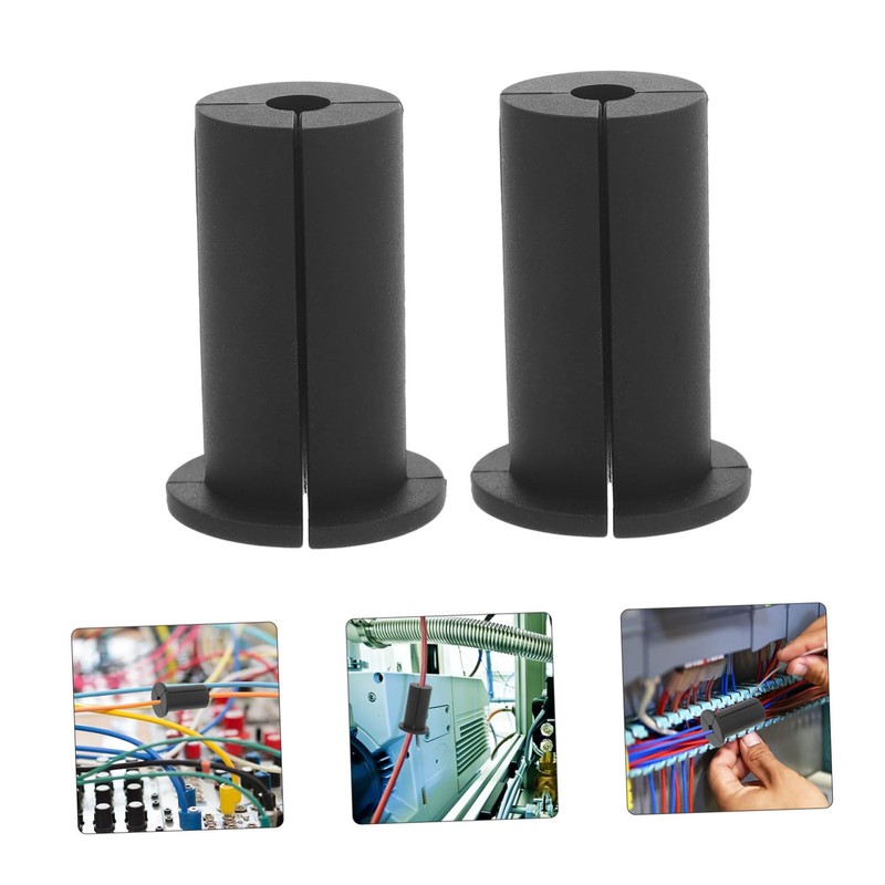 Mipcase 2pcs Cable Wall Grommets Cable Protector Sleeve for Easy