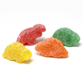 Dinosaur Gummies - Assorted Gummy Candy - Gummy Dinosaurs for Dinosaur Party Favors Dino Party Favors - Dinosaur Candy Snacks - 4 Flavors Strawberry, Lemon, Pineapple, Grape