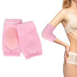 Gjinxi 1 Pair Gel Elbow Sleeves for Women, Soft Gel Cover Elbow Pads for Moisturizing Dry Cracked Skin Care, Elbow Wraps Protector Sleeve Elbow Strap for Basketball Volleyball Tennis