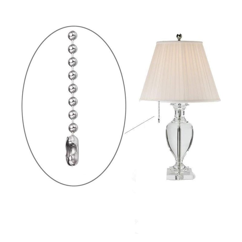 BYTLEOUTJ 2pcs 4.5mm Stainless Steel Roller Blind Beaded Pull Chain