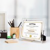 Hoikwo 8.5x11 Picture Frames, 6 Packs Silver Glass Certificate Frames