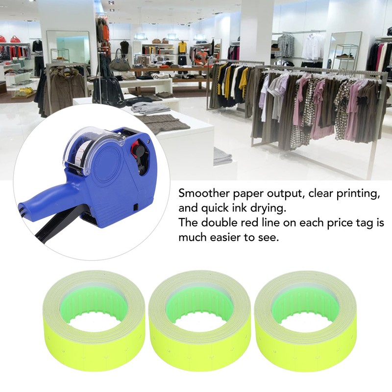 3 Tubes Pricing Label 15000pcs Single Row Price Gun Tag