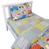 Happy Linen Company Girls Boys Kids Big Digger Trucks Grey