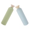 SAFIGLE 2pcs Travel Shampoo Bottles Refillable Containers Flip Top Squeeze