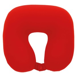Sumex Reisekissen Nackenkissen für Kinder und Erwachsene, U-Form, ultraweich, waschbar, ideal für Reisen, Rot