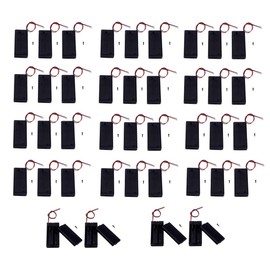 LampVPath (Pack of 40 2 AA Battery Holder with Switch, 2X 1.5V AA Battery Holder Case with Wire Leads and ON/Off Switch-Bulk