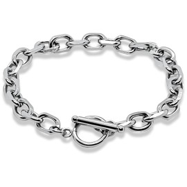 Swars Bracelet, Unisex, Hypoallergenic, Stainless Steel, Mantel, Chain, Silver, Stainless Steel