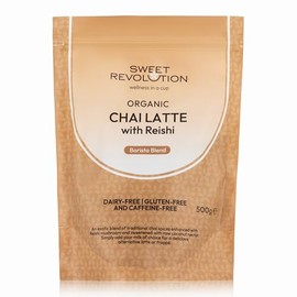 Sweet Revolution Organic Chai Latte with Reishi Barista Blend 500g catering pack. Gluten Free, Dairy Free, Refined Sugar-Free.