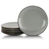 Elama Modern Round Dinnerware Salad Plate Dish Set, 6 Piece,