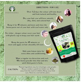 AYURVEDASHREE Natural & Pure Henna Powder (Lawsonia Inermis) 100 Gm | Red Henna Hair Color | Triple Sifted | No Chemical or Additives | Henna Powder For Hair | Henna Hair Color