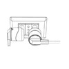 Schuko Adaptor 90° Space-Saving