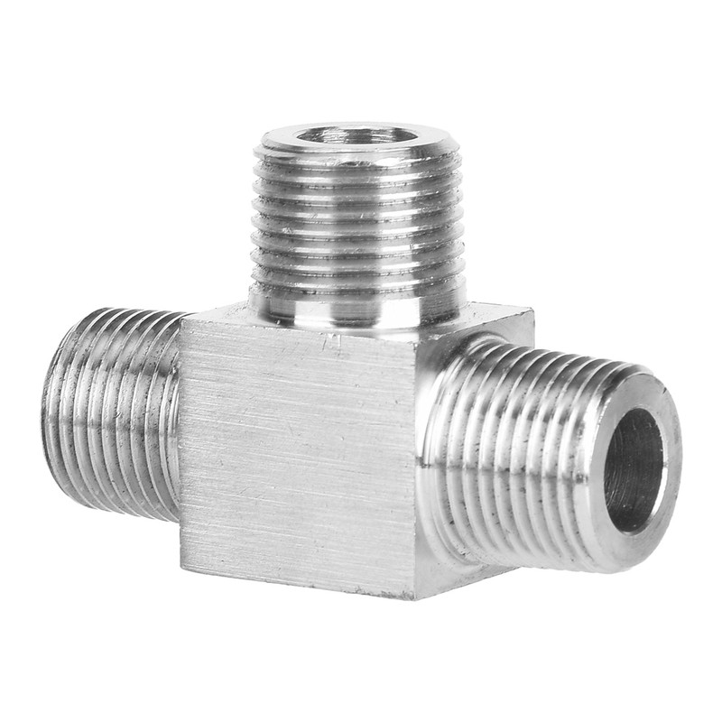 3 Way Pipe Fittings 304 Stainless Steel Male Thread Pipe