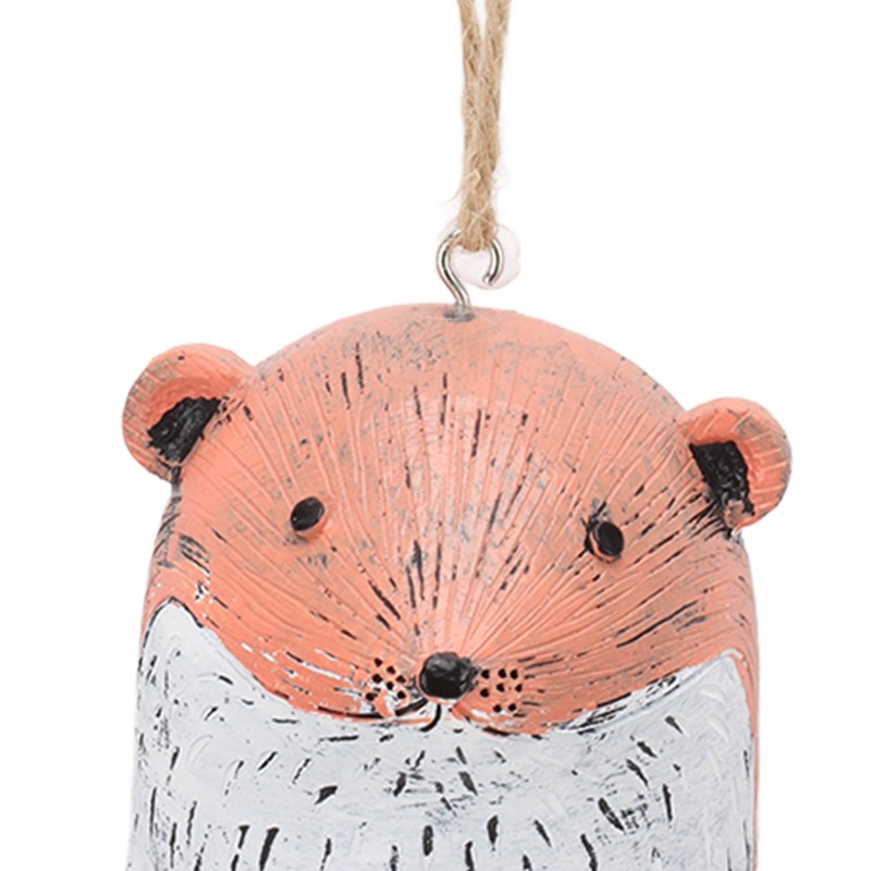 Rustic Hanging Animal Wind Chimes Resin Hand Made Natural Garden