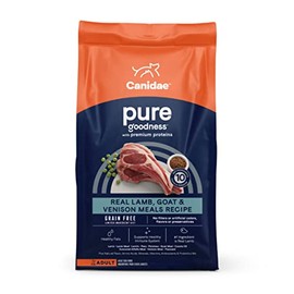 Canidae PURE Limited Ingredient Premium Adult Dry Dog Food, Lamb, Goat and Venison Meals Recipe, 12 Pounds, Grain Free