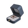 Oirlv Premium Leather Double Ring Box for Wedding Ceremony Engagement