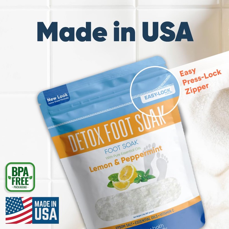 Detox Foot Soak (2 LBs) Epsom Salt Foot Soak with