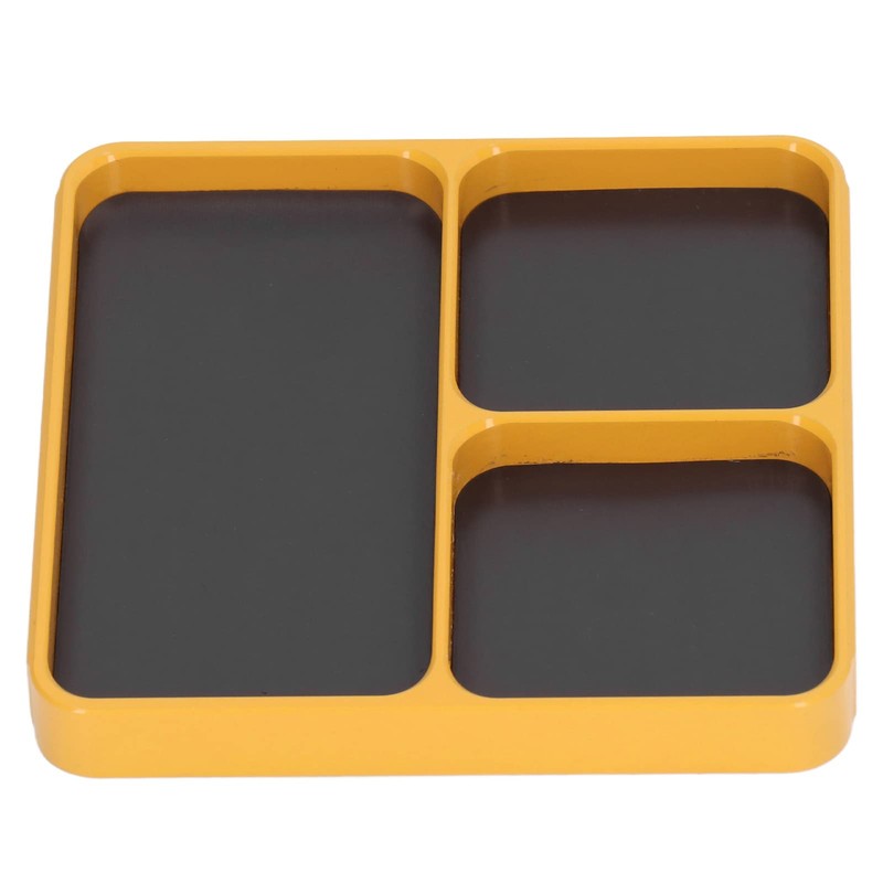 Metal Magnetic Tray, Heat Resistant Yellow Magnetic Tray, Keeping Organized