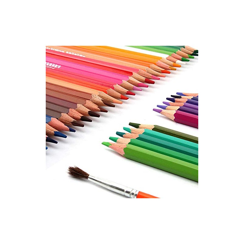 TOOLSTAR Colouring Pencils, Soft Wax Based Cores Watercolour Pencils Set