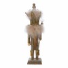 16-Inch Hollywood Platinum and Gold Glitter King Nutcracker