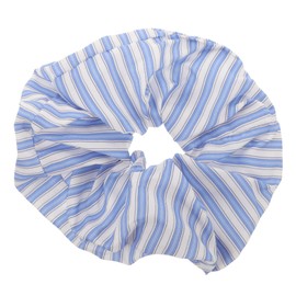 Gatuida Navy Blue Hair Scrunchies 6-Piece Set Elastic Hair Ties for Women Vintage Color-Block Design for Girls Soft and Gentle Stretch