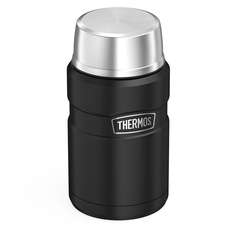 THERMOS Stainless King 24 Ounce Food Jar, Matte Black