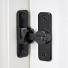 Barn Door Latches,Black 90/180 Degree Gate Lock,Zinc Alloy Right Angle