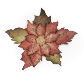 Sizzix Bigz Stanze ""Tattered"" Poinsetta von Tim Holtz, Mehrfarbig