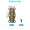 PATIKIL Small Vintage Box Hinges, 2 Inch, 8 Pack, 180-Degree,