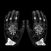 Spooky spider football gloves - Color: 2X