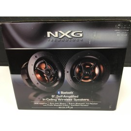 NXG Bluetooth Wireless 8" 30-Watt Powered 2-Way In-Ceiling Speakers NX-C8.2-BLUE