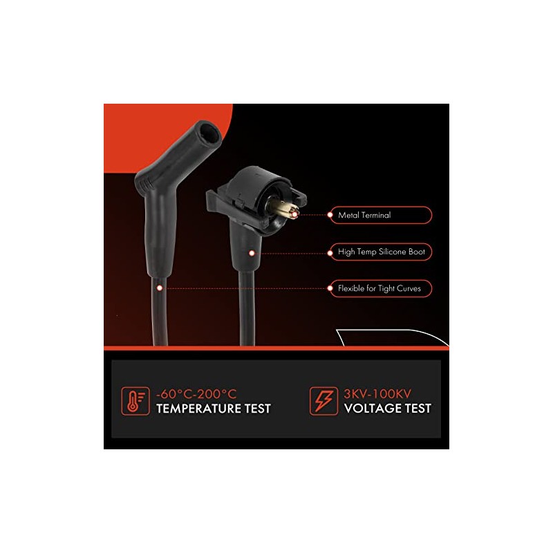 A-Premium Cable de bujía compatible con Ford Windstar 1999-2000, V6