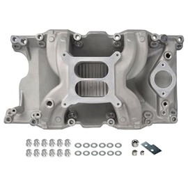 Flynsu 318 Intake Manifold Dual Plane Replacement for 1967-2003 Chrysler LA Magnum 318 340 360 5.2/5.9L Small Block Air Gap Intake Manifold 55026, 85026, DM-3812