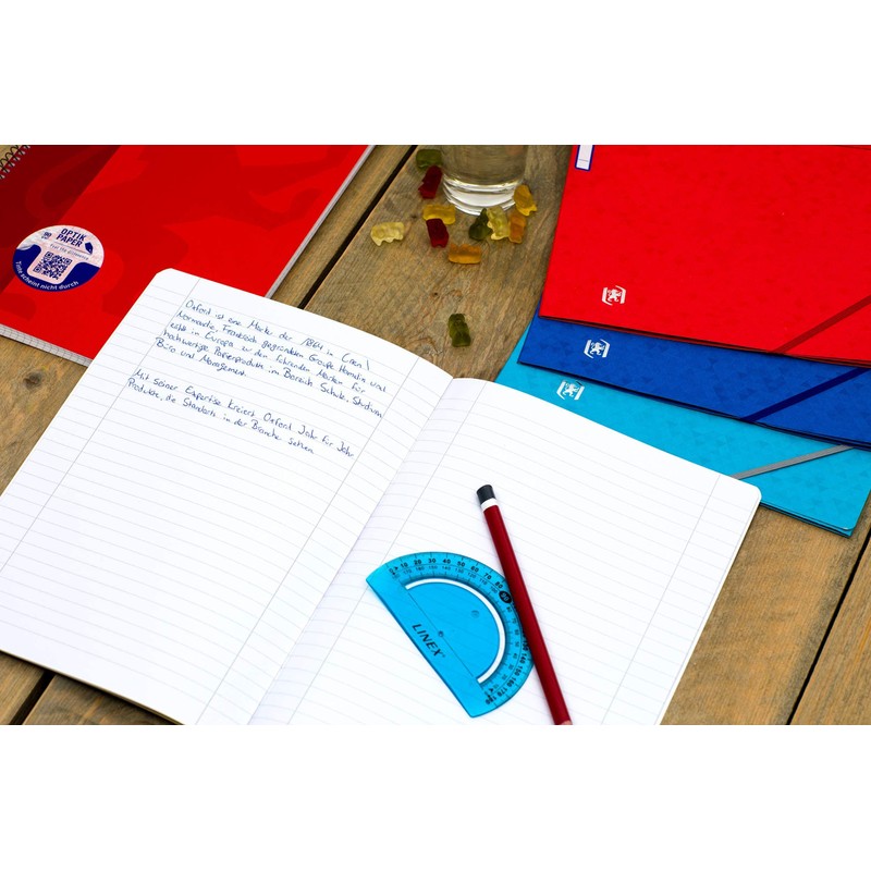 Oxford school exercise book, blue