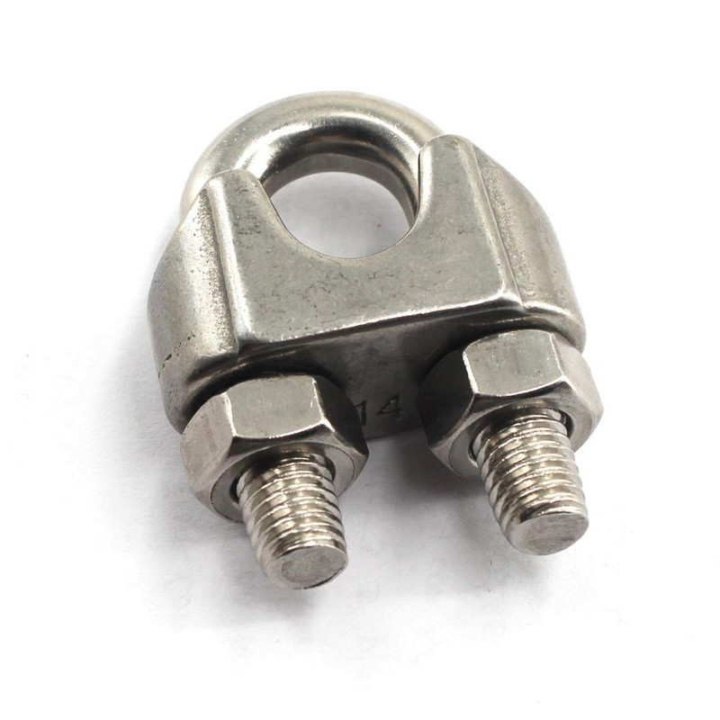 M2 Wire Rope Clamp 304 Stainless Steel Cable Clamp U-Bolt