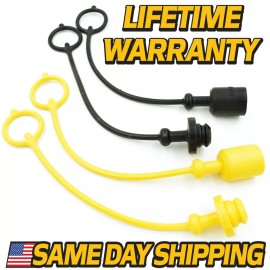 HD Switch (4 Pk) Hydraulic Fitting Coupler Plugs & Caps ISO 1/4" fits John Deere W53382
