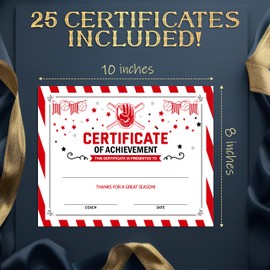 Baseball Award Certificate, Sport Achievement Certificates for Kids Students, End of Season Baseball Team Recognition Certificate, Sports Ceremony Award, 14