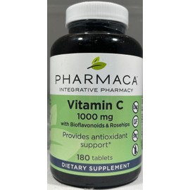 Pharmaca Vitamin C 1000mg, 180 Tablets - EXP: 6/25