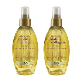 OGX Thick & Full Biotin & Collagen Weightless Oil Mist, 4 Fl Oz, 2 Pack