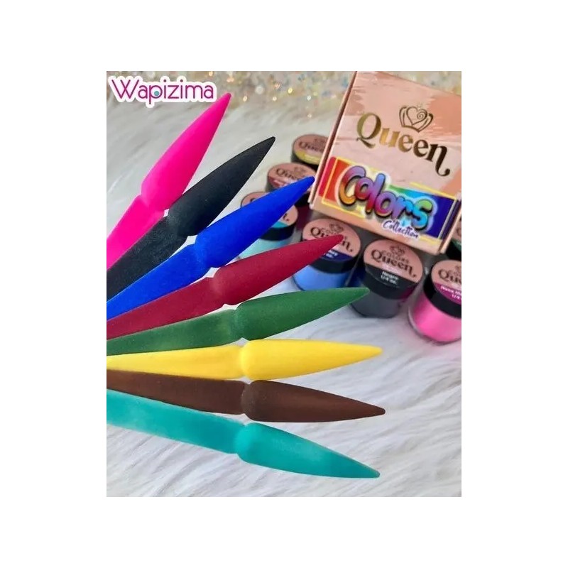 Acrilicos Queen Wapizima Coleccion 8 Pzs Uñas - A Elegir