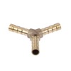 X AUTOHAUX 4 Pcs 6mm Y Shaped Hose Barb Brass
