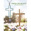 Shusukue Cross Necklace 925 Sterling Silver Broken Turquoise Cross Pendant