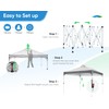 Quictent Instant 10x10 Pop-Up Canopy Tent Easy Setup Outdoor Markets,