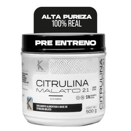 L Citrulina Malato 2 1 500g Pre Entreno Potenciador Oxido Nítrico en Polvo